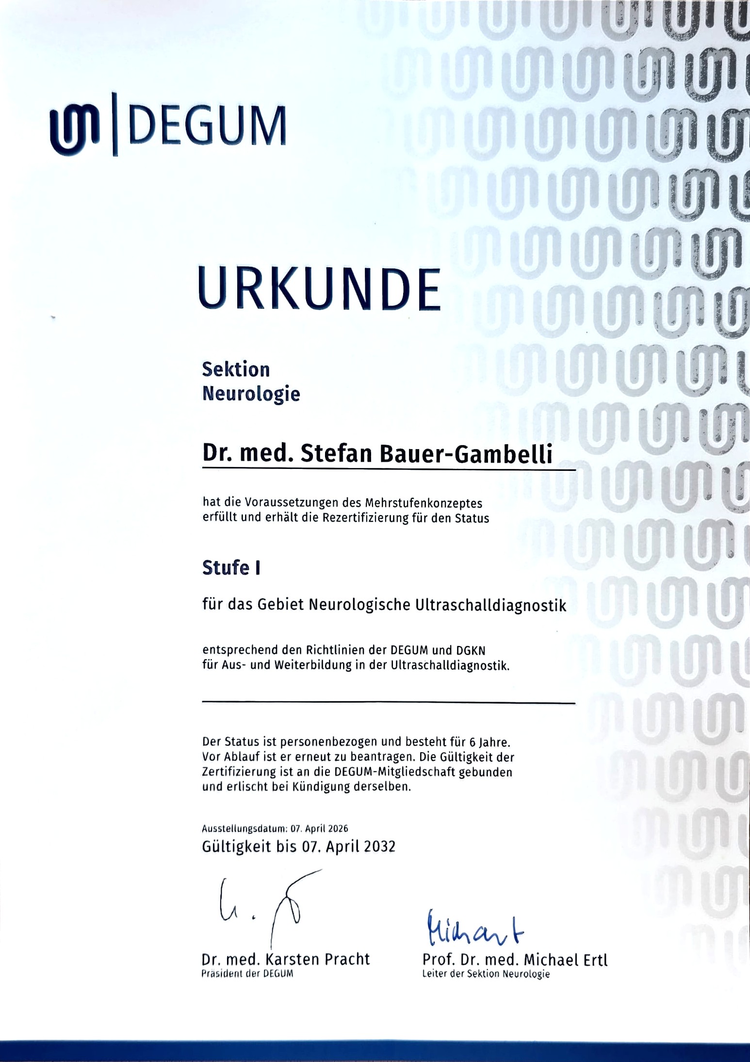 Chi sono - URKUNDE